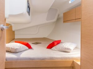 Picture of the boats interior, second bedroom