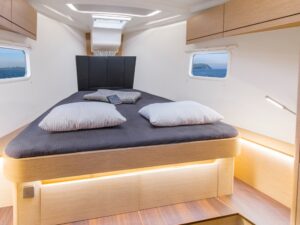 Picture of the boats interior, bedroom details