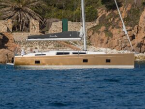 picture of the boat anchored near port